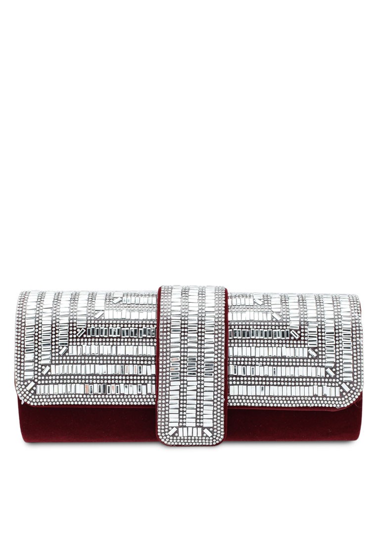 4. Clutch Perak Glitter Papillon